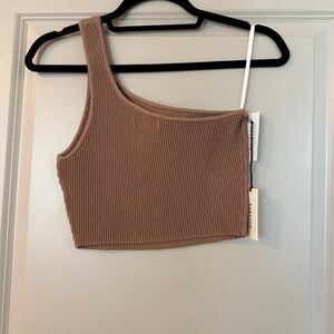 Aritzia sculpt knit one shoulder NWT